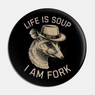 Opossum-quotes Pin