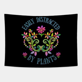 Easily Distracted by Plants Tapestry
