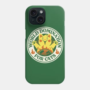 World Domination for Cats Stamp by Tobe Fonseca Phone Case