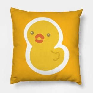 Duckie the cute rubber duck. Pillow