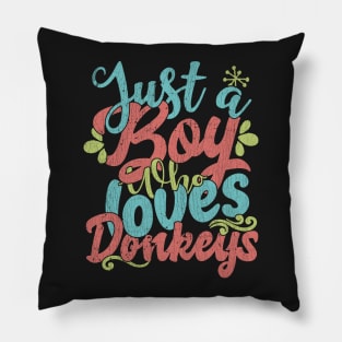 Just A Boy Who Loves Donkeys Gift product Pillow