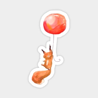 Balloon Squirrel Magnet