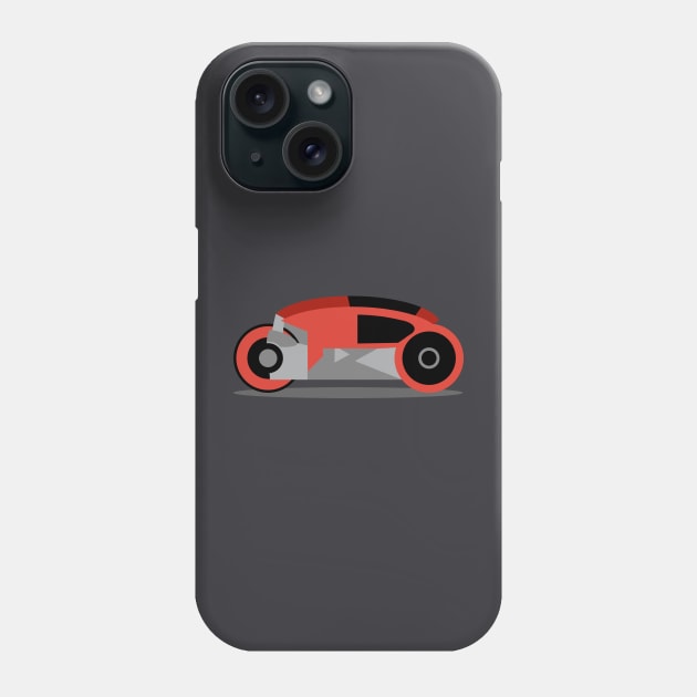 Tron's Red Light Cycle (1st Generation) Phone Case by The Nature of Things