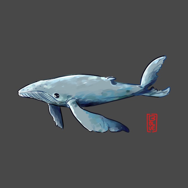 Watercolour Whale by bbluekyanite