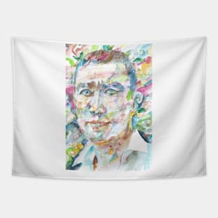 YUKIO MISHIMA - watercolor portrait Tapestry