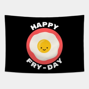 Happy Fry-Day | Egg Pun Tapestry