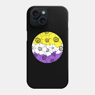 Nonbinary Pride Flowers Phone Case