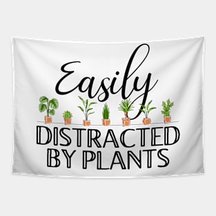 Easily Distracted By Plants Gardening Cute Tapestry