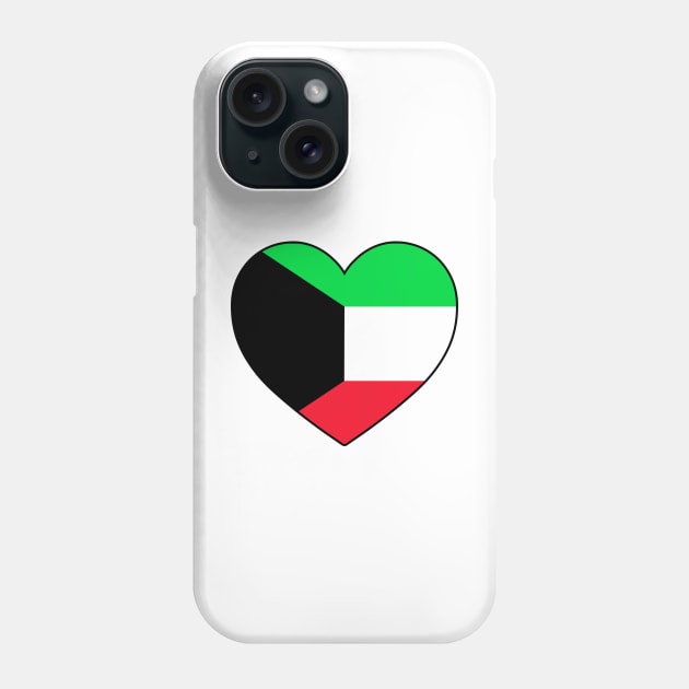 Heart - Kuwait Phone Case by Tridaak