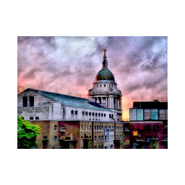 Old Bailey in London at Sunset by SeaChangeDesign