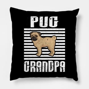 Pug Grandpa Proud Dogs Pillow