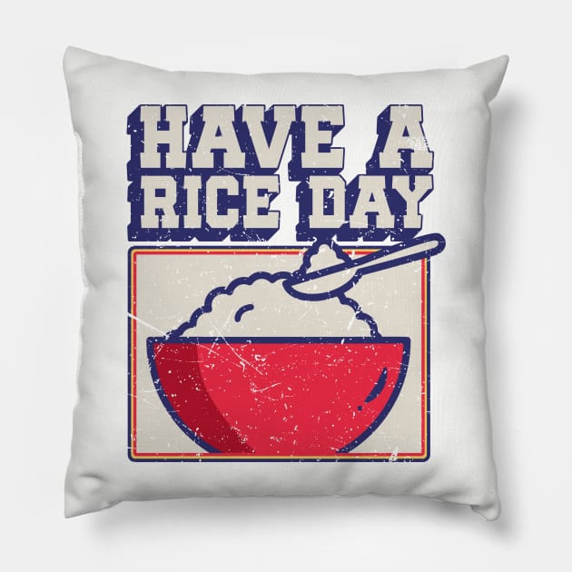 Have a Rice Day Pillow by Issho Ni