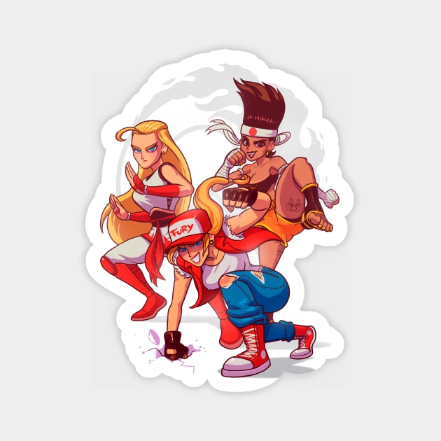 The Queen Of Fighters Magnet by BrunoMota