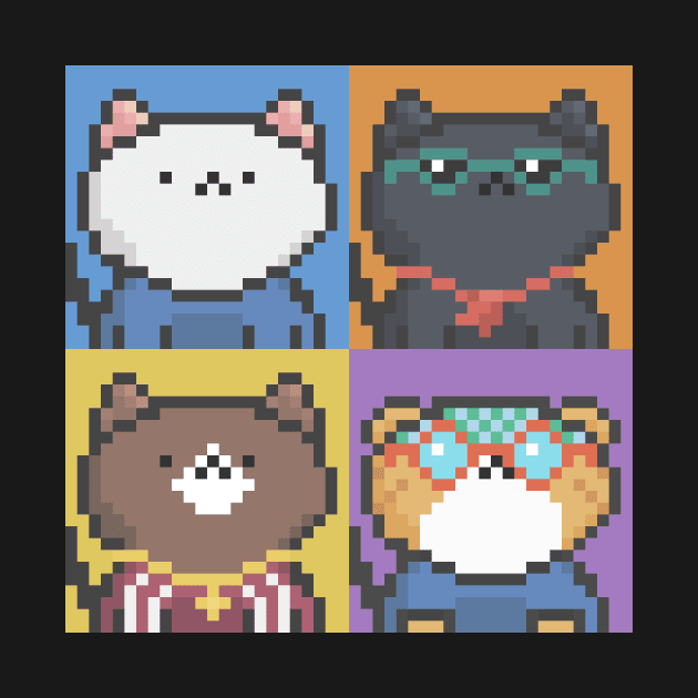 Pixel Cat Tile 009 by Infinite Mew Mew