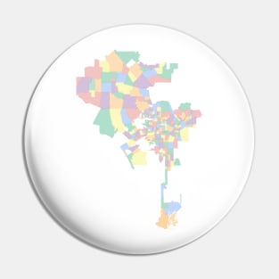 Los Angeles Neighborhoods Pin