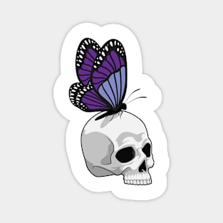 Butterfly with Skull Magnet