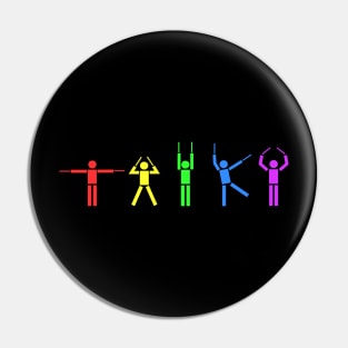 Taiko People rainbow Pin