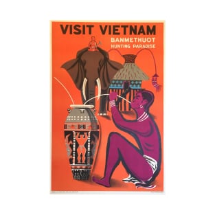 Vintage Travel Art Visit Vietnam T-Shirt