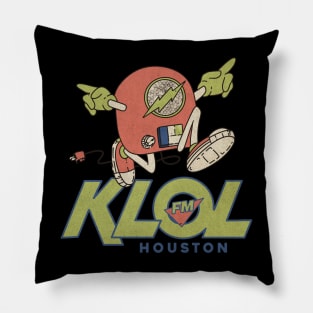 Vintage KLOL FM Houston 1970 Pillow