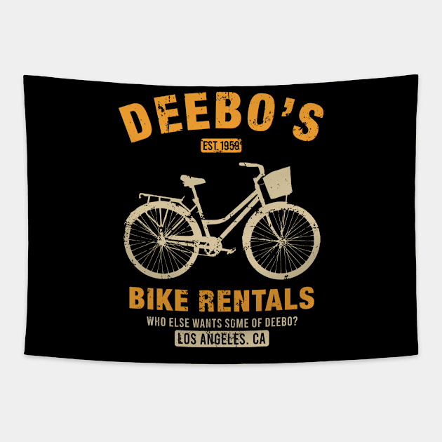 Deebo's Bike Rentals Tapestry by The Kenough