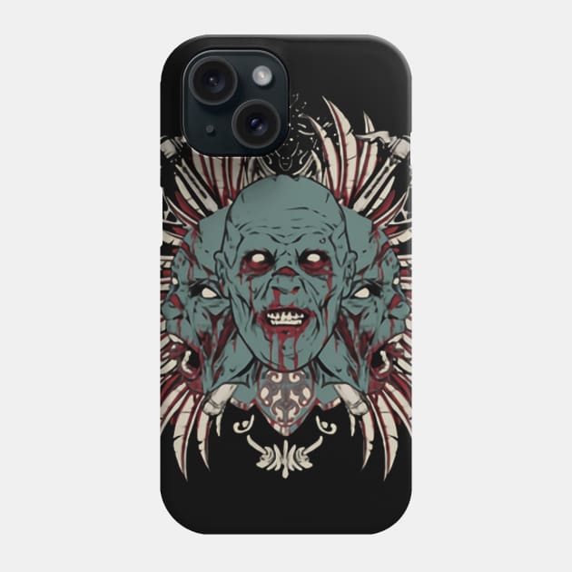 The Three Head of Satan Phone Case by asokabudaya