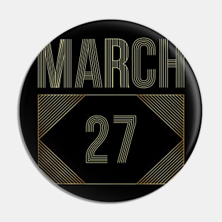 March 27 Pin