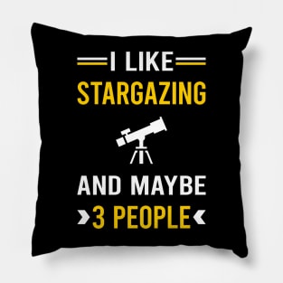 3 People Stargazing Stargaze Pillow