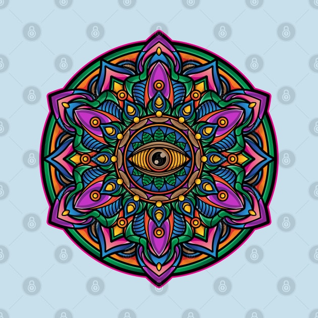 Mandala Indian eye by Mako Design 