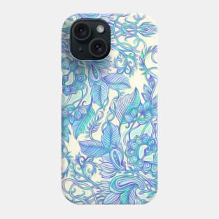 Lilac, Mint & Aqua Art Nouveau Pattern Phone Case