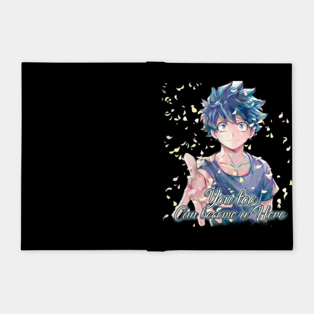 Midoriya Izuku You Too Can Become A Hero Anime Notebook Teepublic