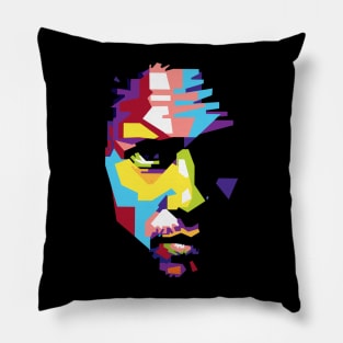 Face of Kirk Hammett Pillow