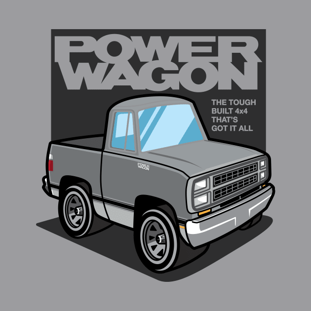 Bright Silver Metallic - Power Wagon (1980 - White-Based) by jepegdesign