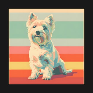 West Highland White Terrier in 80's T-Shirt