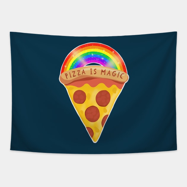 Pizza Is Magic Tapestry by LittleBunnySunshine