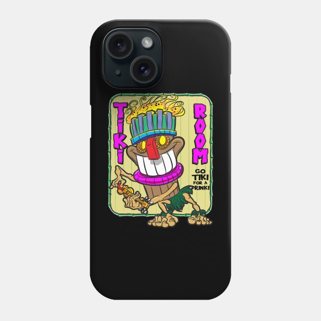 Happy Tiki with Ukulele at the Tiki Room Phone Case by eShirtLabs