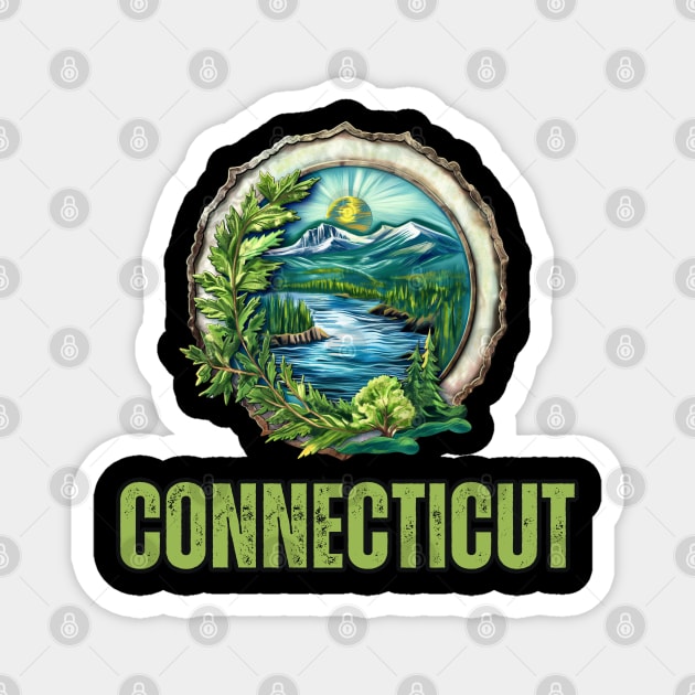 Connecticut State USA Magnet by Mary_Momerwids