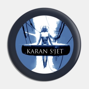 karan blue Pin