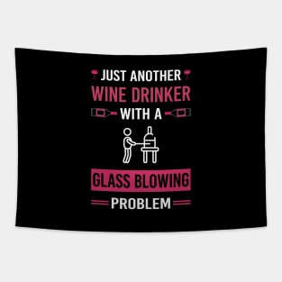 Wine Drinker Glass Blowing Blower Glassblowing Glassblower Glassmith Gaffer Tapestry