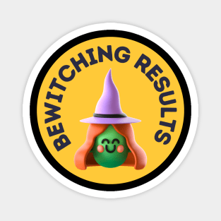 Cute Witch Halloween Magnet