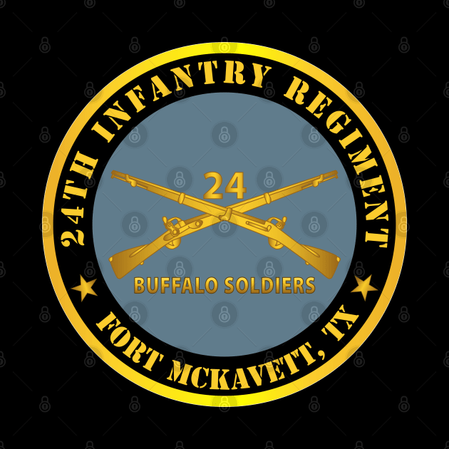 24th Infantry Regiment - Fort McKavett, TX - Buffalo Soldiers w Inf Branch by twix123844