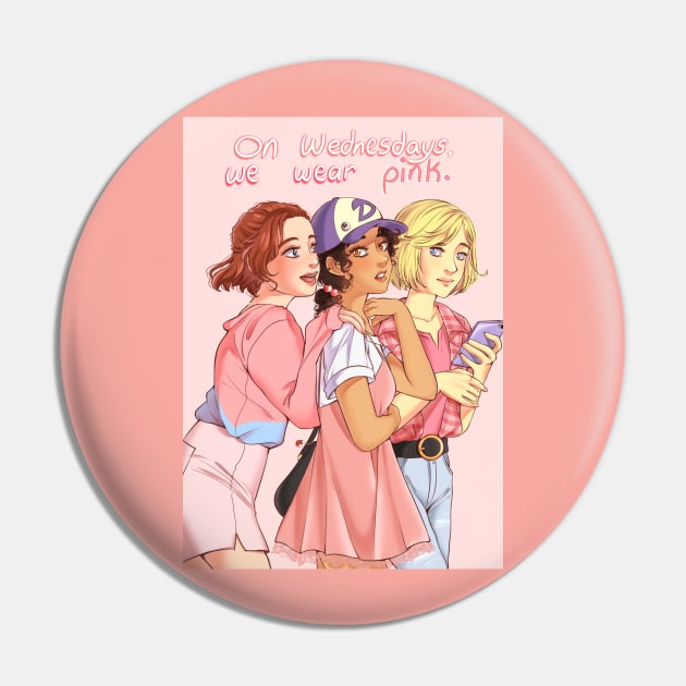 On wednesdays we wear pink Pin by Monicherrie