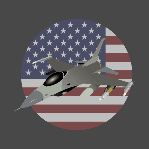 American F16 Jet Fighter by NorseTech