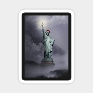 Christmas Statue of Liberty Magnet