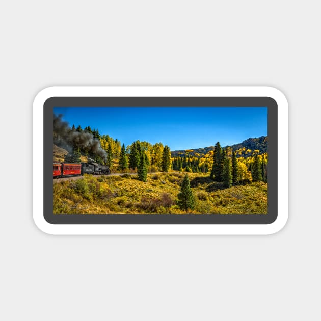 Cumbres and Toltec Narrow Gauge Railroad Magnet by Gestalt Imagery