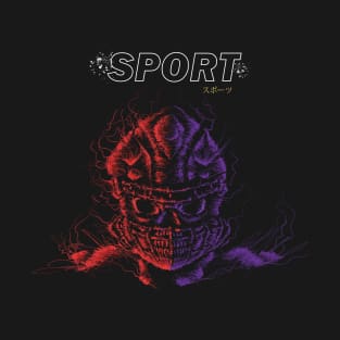 Scribble Sport Skull T-Shirt