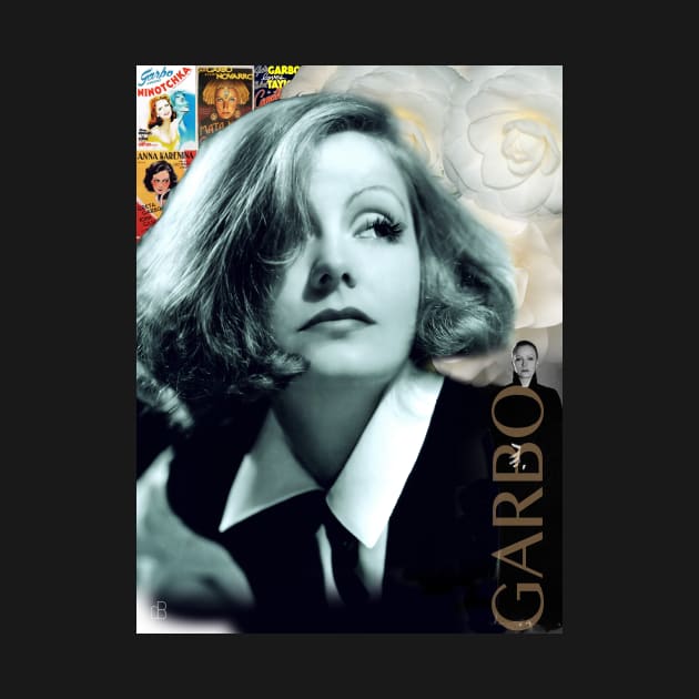 Greta Garbo Collage Portrait by Dez53