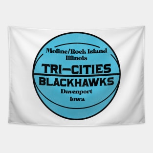 Defunct Tri-Cities Blackhawks Basketball Team Tapestry