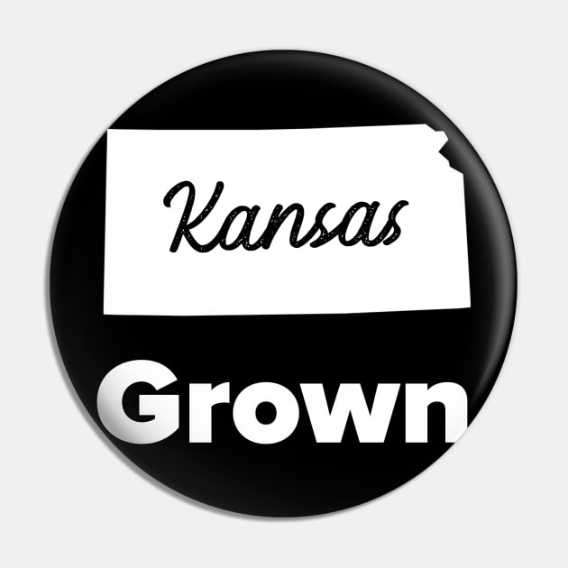 Kansas Grown Pin by MessageOnApparel