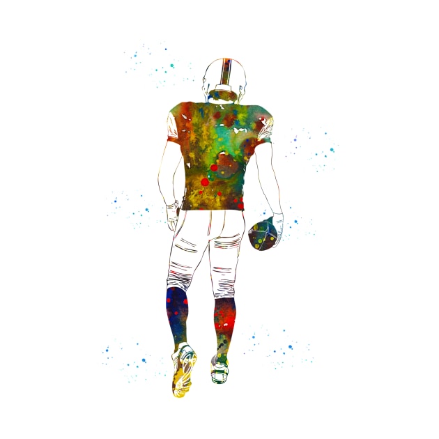 American Football Player by erzebeth