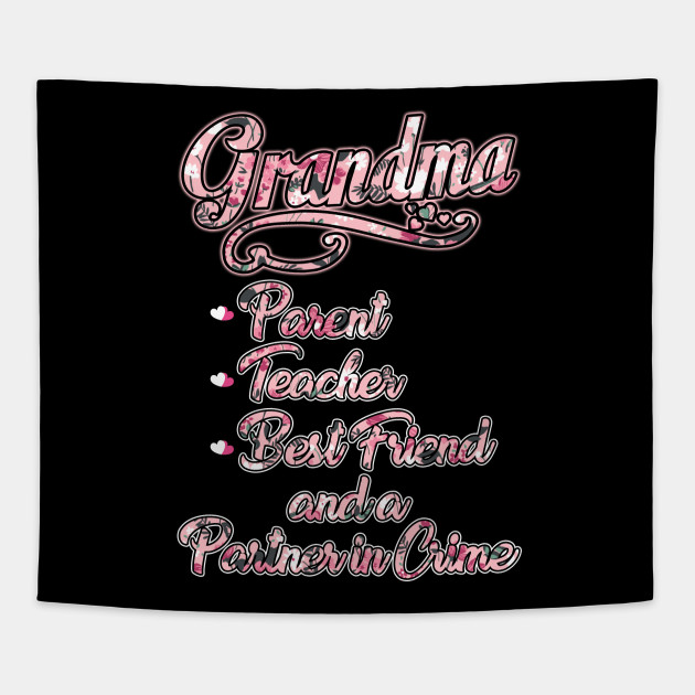 Womens Grandma Parent Teacher Partner In Crime Funny Women